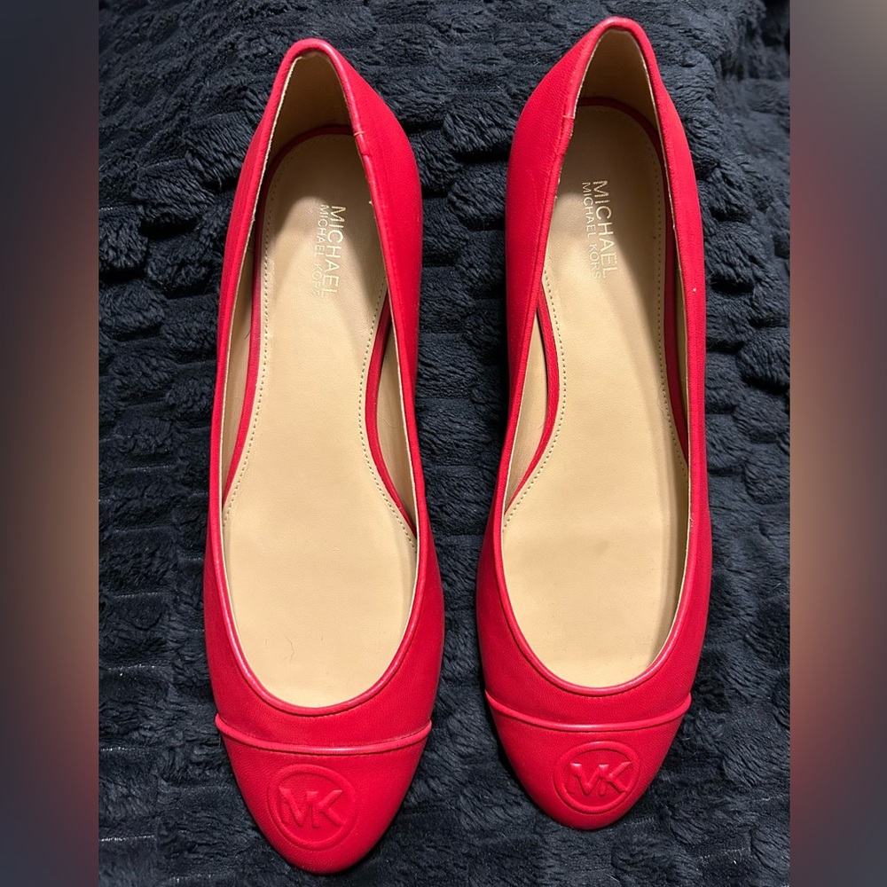 Michael Kors Flats, red, size 7.5m